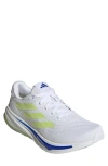 Adidas Originals Adidas Supernova Rise Running Shoe In White/metallic/pulse Lime