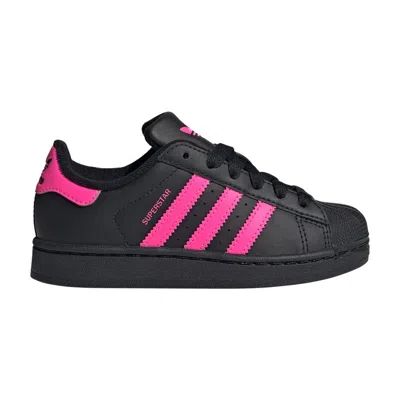 Pre-owned Adidas Originals Adidas Superstar 2 C 'black Lucid Pink' | Kid's Size 10.5