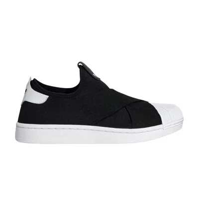 Pre-owned Adidas Originals Adidas Superstar 2 Slip-on 'core Black Footwear White' | Men's Size 4