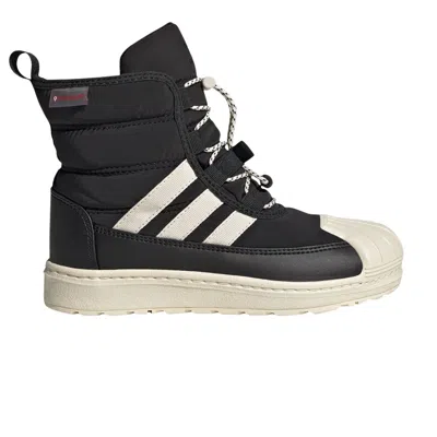 Pre-owned Adidas Originals Adidas Superstar 360 2.0 Boot J 'black Ecru Tint' | Kid's Size 12