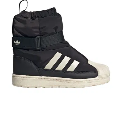 Pre-owned Adidas Originals Adidas Superstar 360 Boot C 'core Black White' | Kid's Size 3