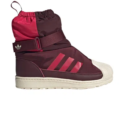 Pre-owned Adidas Originals Adidas Superstar 360 Boot C 'maroon Ruby Red' | Kid's Size 13.5