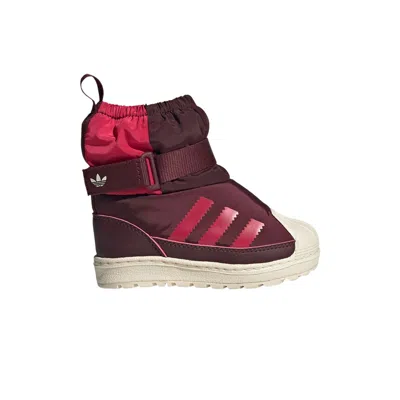 Pre-owned Adidas Originals Adidas Superstar 360 Boot I 'maroon Ruby Red' | Infant Size 8
