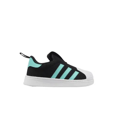 Pre-owned Adidas Originals Adidas Superstar 360 I 'black Aqua' | Infant Size 9.5