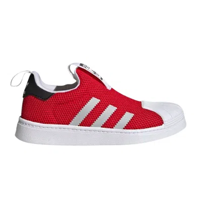 Pre-owned Adidas Originals Adidas Superstar 360 Little Kid 'vivid Red White' | Kid's Size 12