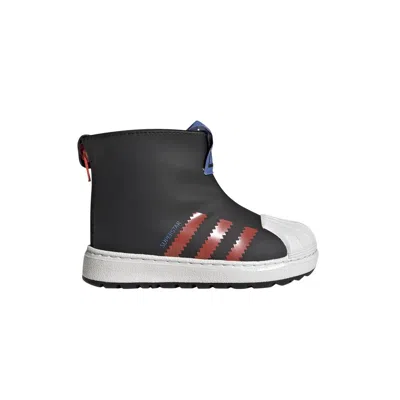 Pre-owned Adidas Originals Adidas Superstar 360 Rain Boot Infant 'black Bright Red' | Infant Size 7