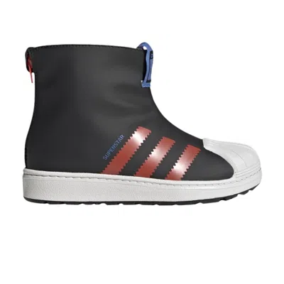 Pre-owned Adidas Originals Adidas Superstar 360 Rain Boot J 'black Bright Red' | Kid's Size 3