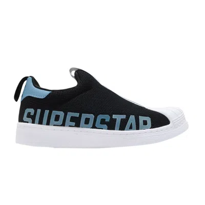 Pre-owned Adidas Originals Adidas Superstar 360 X J 'black Hazy Blue' | Kid's Size 10.5