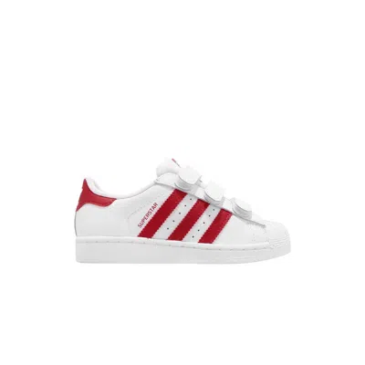 Pre-owned Adidas Originals Adidas Superstar Cf C 'scarlet' | White | Infant Size 2.5