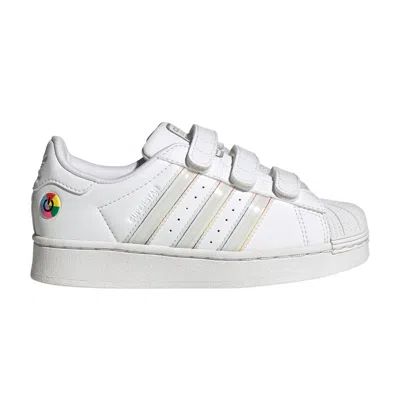 Pre-owned Adidas Originals Adidas Superstar Comfort Closure C 'led Lights Pack - White' | Kid's Size 12