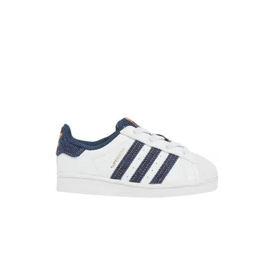 Pre-owned Adidas Originals Adidas Superstar El I 'white Denim' | Infant Size 6
