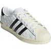 Adidas Originals Adidas Superstar Embossed Sneaker In White/black/cream White