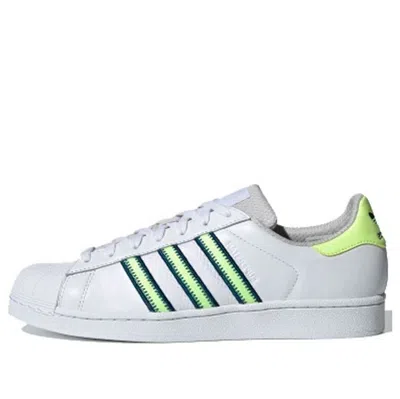 Adidas Originals Adidas Superstar 'hi-res Yellow' In White