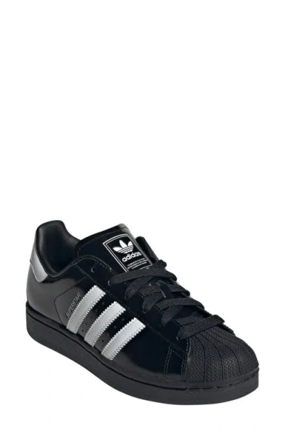 Adidas Originals Adidas Superstar Ii Sneaker In Black/black/white