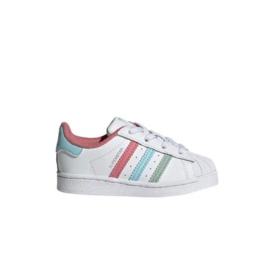 Pre-owned Adidas Originals Adidas Superstar Infant 'white Hazy Rose Sky' | Infant Size 7.5