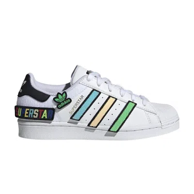 Pre-owned Adidas Originals Adidas Superstar J 'patches' | White | Kid's Size 4.5