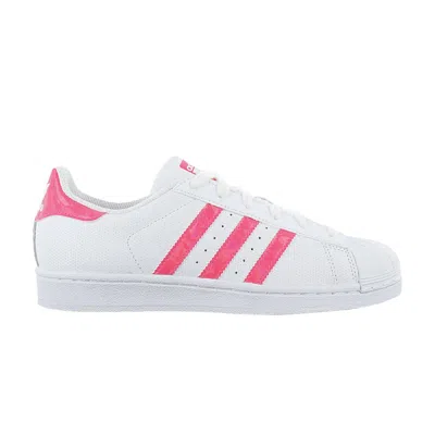 Pre-owned Adidas Originals Adidas Superstar J 'real Pink' | White | Kid's Size 6.5