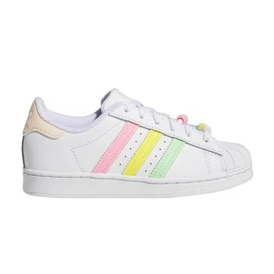 Pre-owned Adidas Originals Adidas Superstar Little Kid 'cloud White Beam' | Kid's Size 13