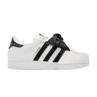 Pre-owned Adidas Originals Adidas Superstar Little Kid 'polka-dot Scarf' | White | Kid's Size 3