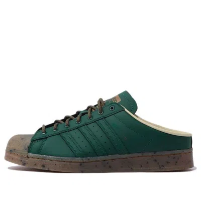 Adidas Originals Mens  Superstar Mule Plant In Olive/yellow