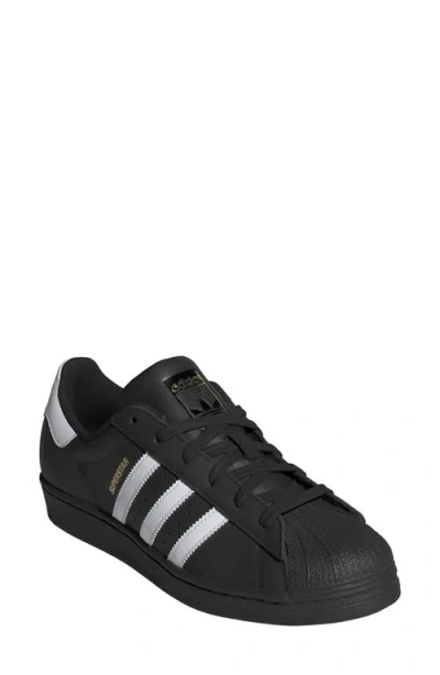 Adidas Originals Adidas Superstar Sneaker In Black/ White/ Black