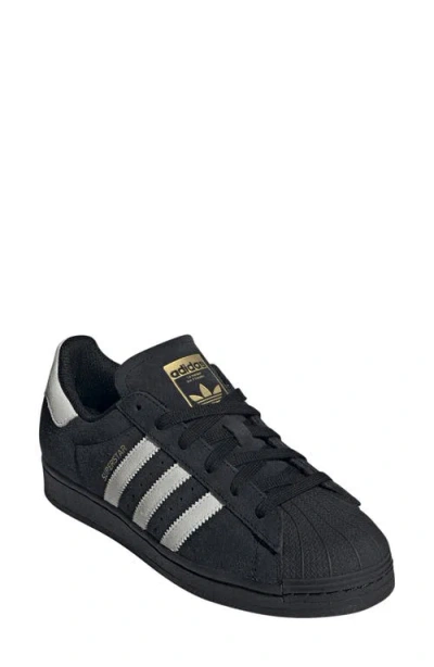 Adidas Originals Adidas Superstar Sneaker In Black/crystal/gold