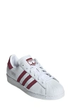 Adidas Originals Adidas Superstar Sneaker In White/shadow Red/white