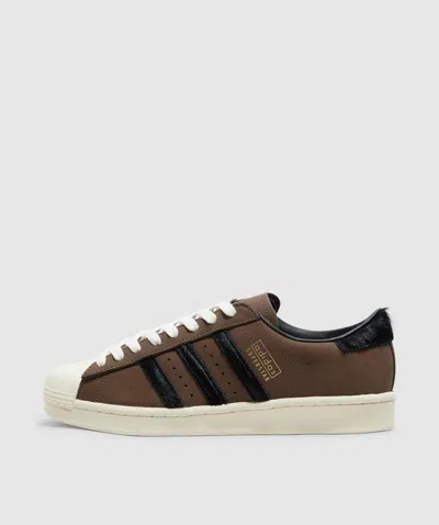 Adidas Originals Adidas Superstar Vintage Sneaker In Earth Strata/core Black/cream White