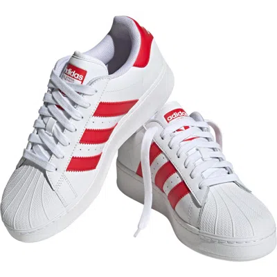 Adidas Originals Adidas Superstar Xlg Lifestyle Sneaker In White/better Scarlet/white