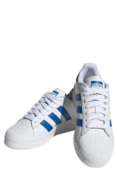 Adidas Originals Adidas Superstar Xlg Sneaker In Ftwr White/blue/ftwr White