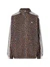 Adidas Originals Animal Print High Collar Sweatshirt With Side Pockets
