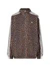 Adidas Originals Animal Print High Collar Sweatshirt With Side Pockets