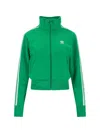 Adidas Originals Logo-embroidered Track Jacket In Green