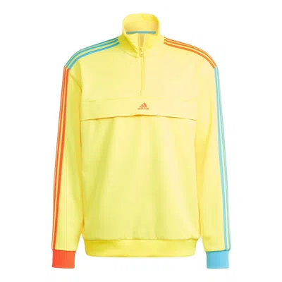 Adidas Originals Adidas Sweatshirt Half Zip 'kidcore' In Yellow