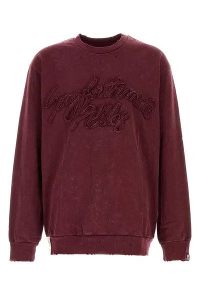 Adidas Originals Adidas Felpa In Cotone Bordeaux In Brown