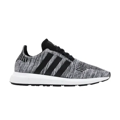 Pre-owned Adidas Originals Adidas Swift Run 1.0 Big Kid 'black White' | Kid's Size 6.5