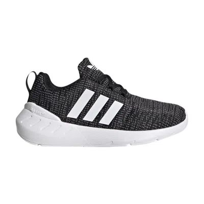 Pre-owned Adidas Originals Adidas Swift Run 22 Little Kid 'black White' | Kid's Size 10.5