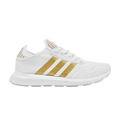 Pre-owned Adidas Originals Adidas Swift Run X J 'white Gold Metallic' | Kid's Size 4
