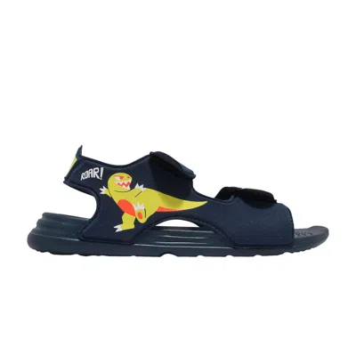 Pre-owned Adidas Originals Adidas Swim Sandals Little Kid 'dinosaur' | Blue | Kid's Size 10.5