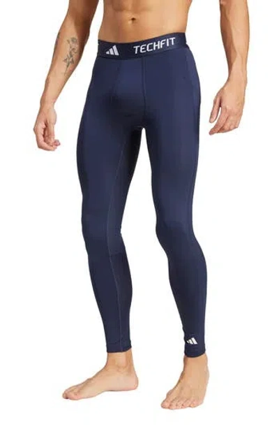 Adidas Originals Adidas Techfit Long Train Leggings In Ink