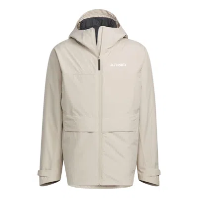 Adidas Originals Adidas Terrex 3-in-1 Rain.rdy Parka 'beige Black'