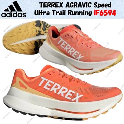 Pre-owned Adidas Originals Adidas Terrex Agravic Speed Ultra Trail Running If6594 Us Men's 4-14 In Orange