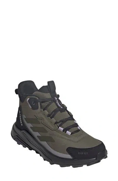 Adidas Originals Adidas Terrex Anylander Mid R.rdy Waterproof Hiking Boot In Green