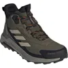 Adidas Originals Adidas Terrex Anylander Mid R.rdy Waterproof Hiking Boot In Olive/beige/core Black