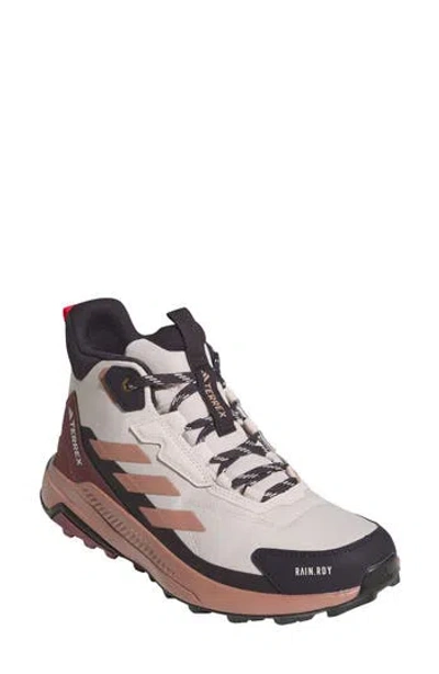 Adidas Originals Adidas Terrex Anylander Mid R.rdy Waterproof Hiking Boot In Putty Mauve/clay/pure Ruby