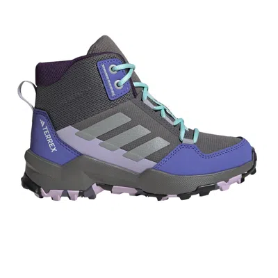 Pre-owned Adidas Originals Adidas Terrex Ax4r Mid K 'grey Semi Flash Aqua' | Kid's Size 1 In Gray