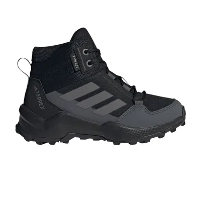Pre-owned Adidas Originals Adidas Terrex Ax4r Mid Rain.rdy K 'black Grey' | Kid's Size 13