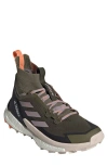 Adidas Originals Adidas Terrex Free Hiker 2 Gore-tex® Hiking Shoe In Olive/fig/amber Tint