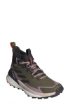 Adidas Originals Adidas Terrex Free Hiker 2.0 Hiking Shoe In Olive Strata/black/amber