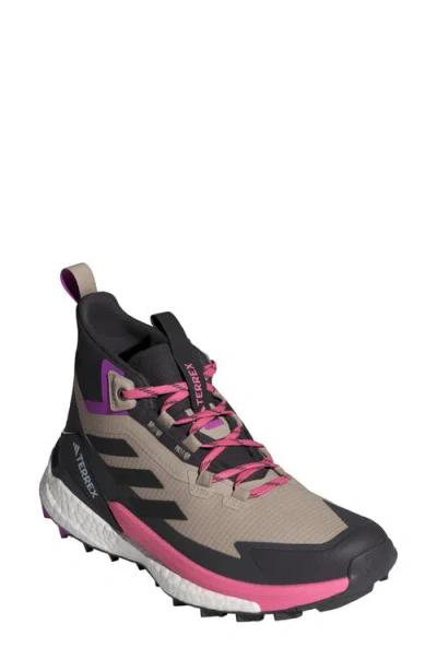 Adidas Originals Adidas Terrex Free Hiker 2.0 Hiking Shoe In Wonder Beige/ Pink/ Black